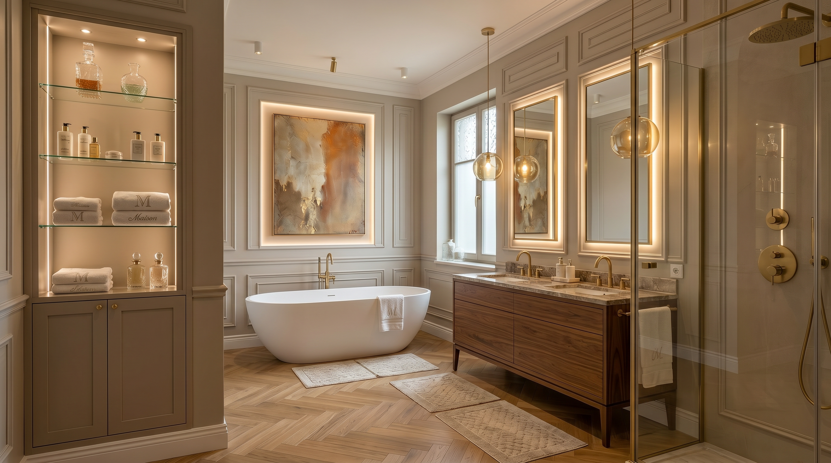 Łazienka ensuite w domu w Krakowie