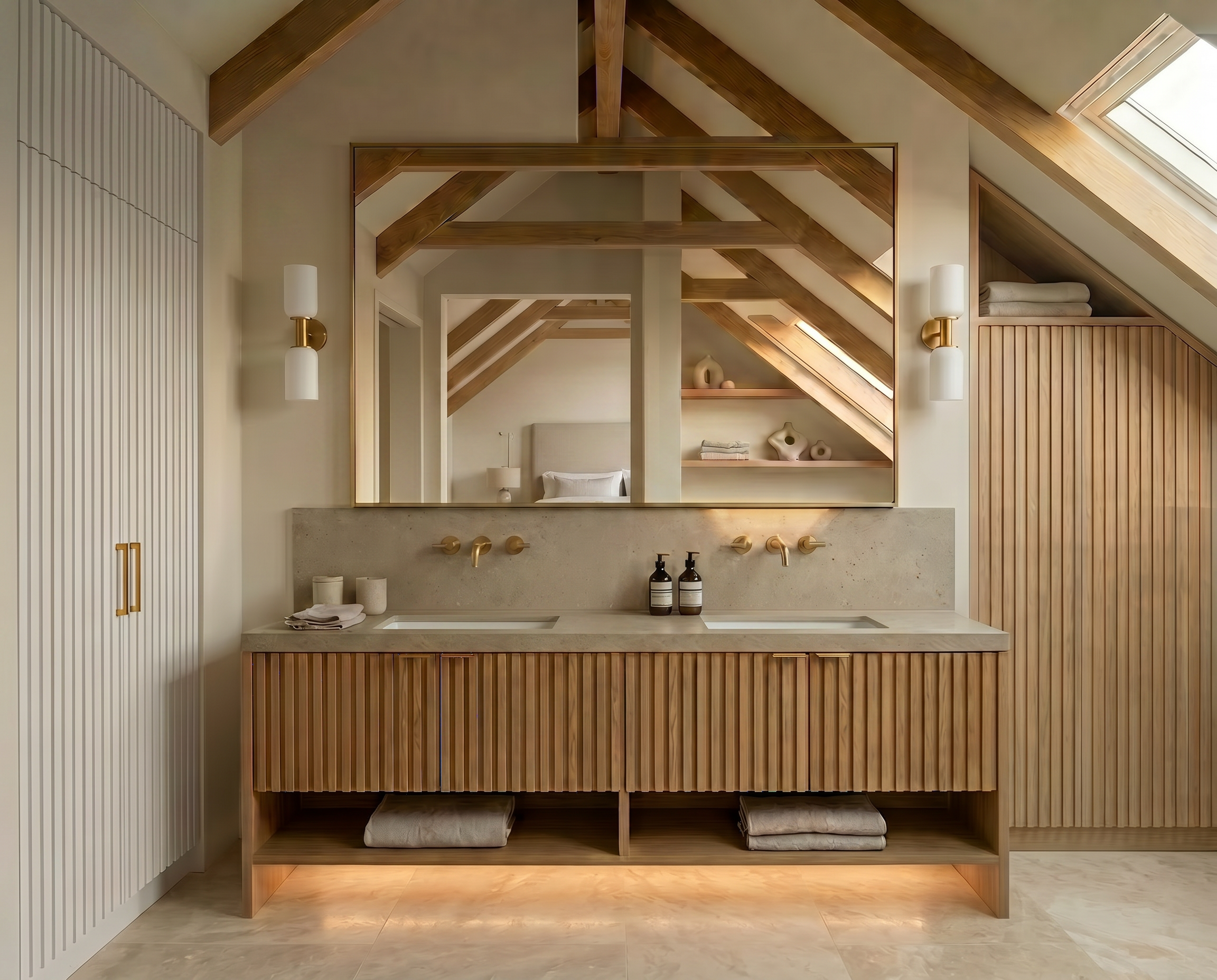 Łazienka ensuite w domu w Beskidach